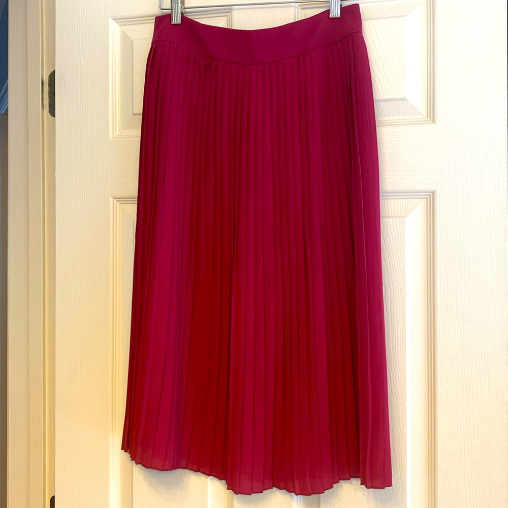 J Crew pleated midi skirt